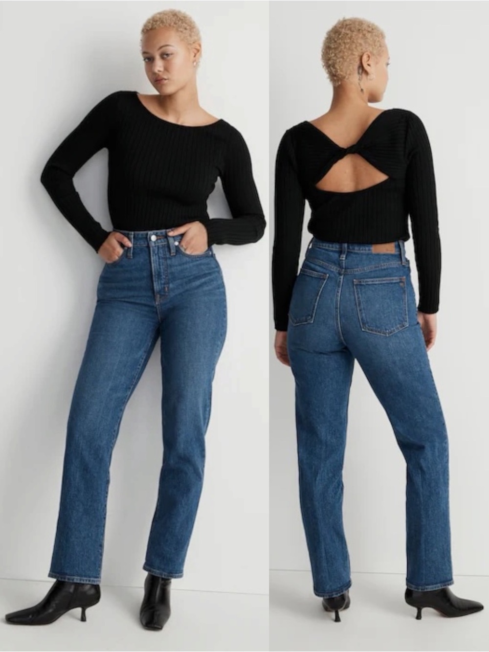 Madewell Curvy Perfect Vintage Straight Jeans 14W NWT High Rise Plus